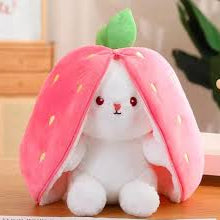 Soft Stuffed Strawberry Rabbit Plush (25Cm/10Inch)