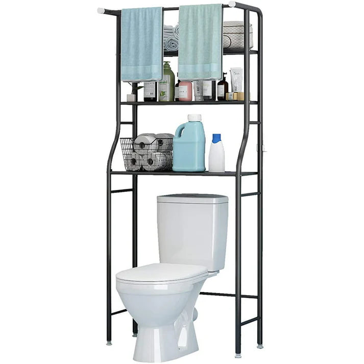 Durable Metal Floor Storage Shelf for Bathroom