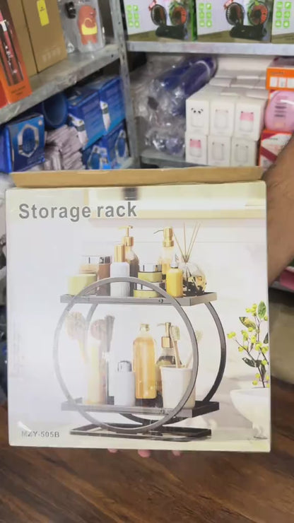 Round 2-Layer Metal Display Tray