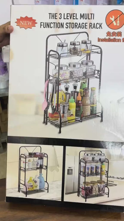 Foldable Multi-Layer Storage Shelf