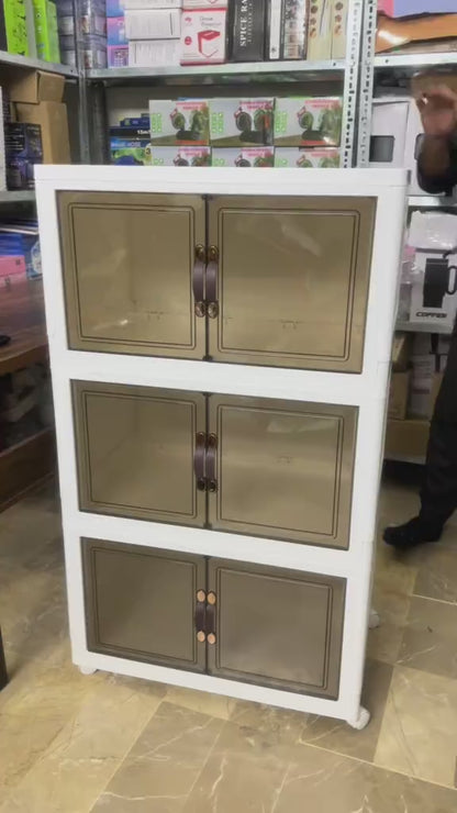 3 Layer Rolling Storage Wardrobe