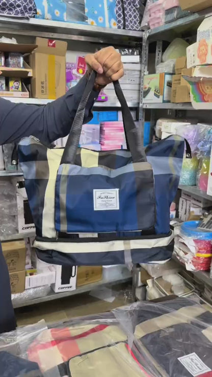 Multicolor Expandable Travel Bag