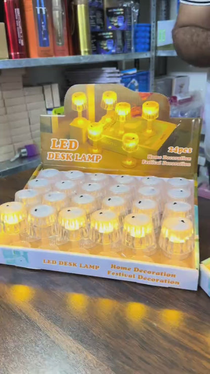 Mini LED Crystal Night Table Lamp