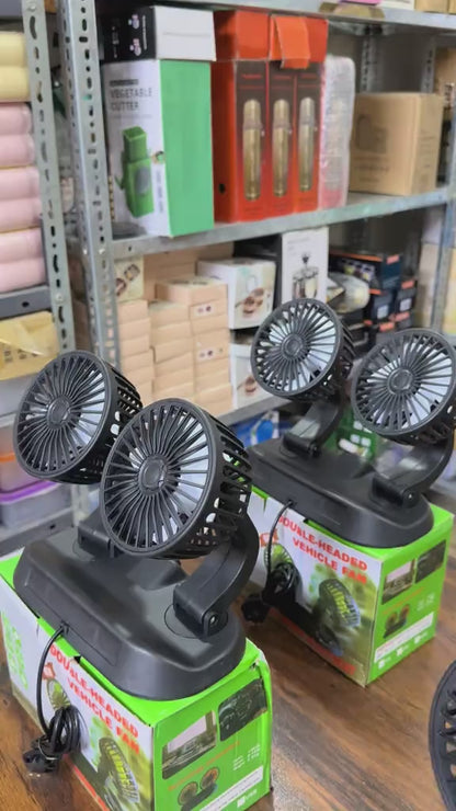 Portable Dual Head Electric Fan