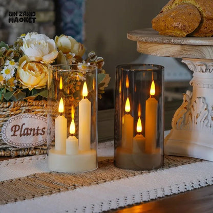 Battery Operated Flameless Candle With Realistic Flickering Flame