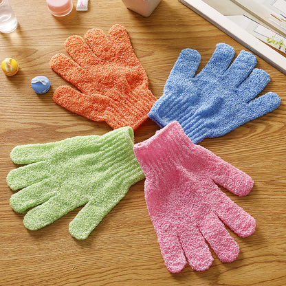 Shower Scrubbing Gloves for Easy Bathing