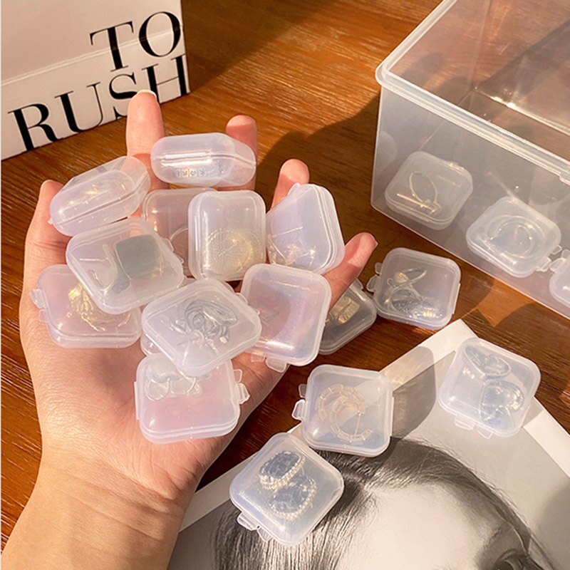 Transparency Mini Storage Transparent Mini Jewelry Storage Box – dailywholesale.pk