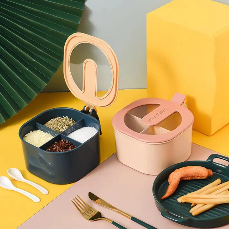 4-in-1 Kitchen Spice Storage Box, Kitchen Accessories 