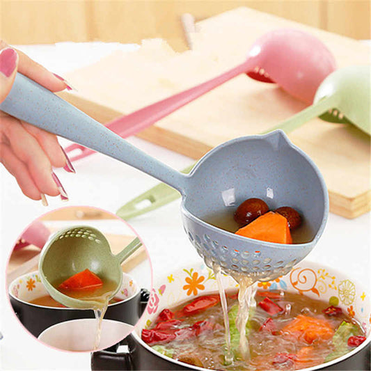 Cooking Shovels 2 in 1 Long Handle Soup Spoon