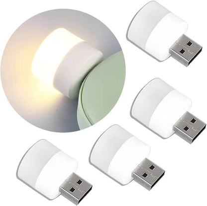 10Pcs Portable Mini Usb Led Bulb Night Light