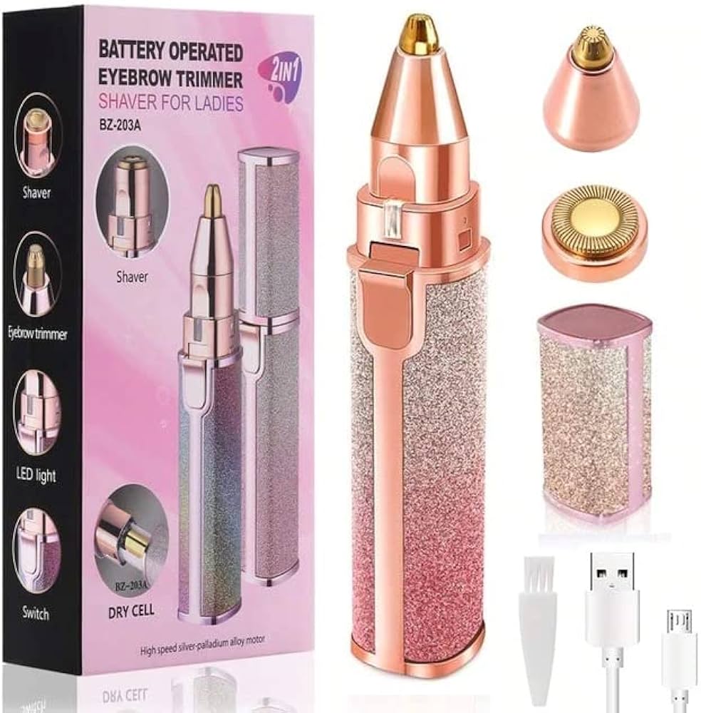 Rechargeable 2 in 1 Flawless Facial Razor – dailywholesale.pk