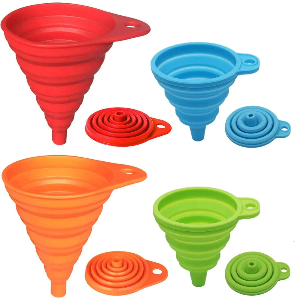 Collapsible Silicone Foldable Funnel