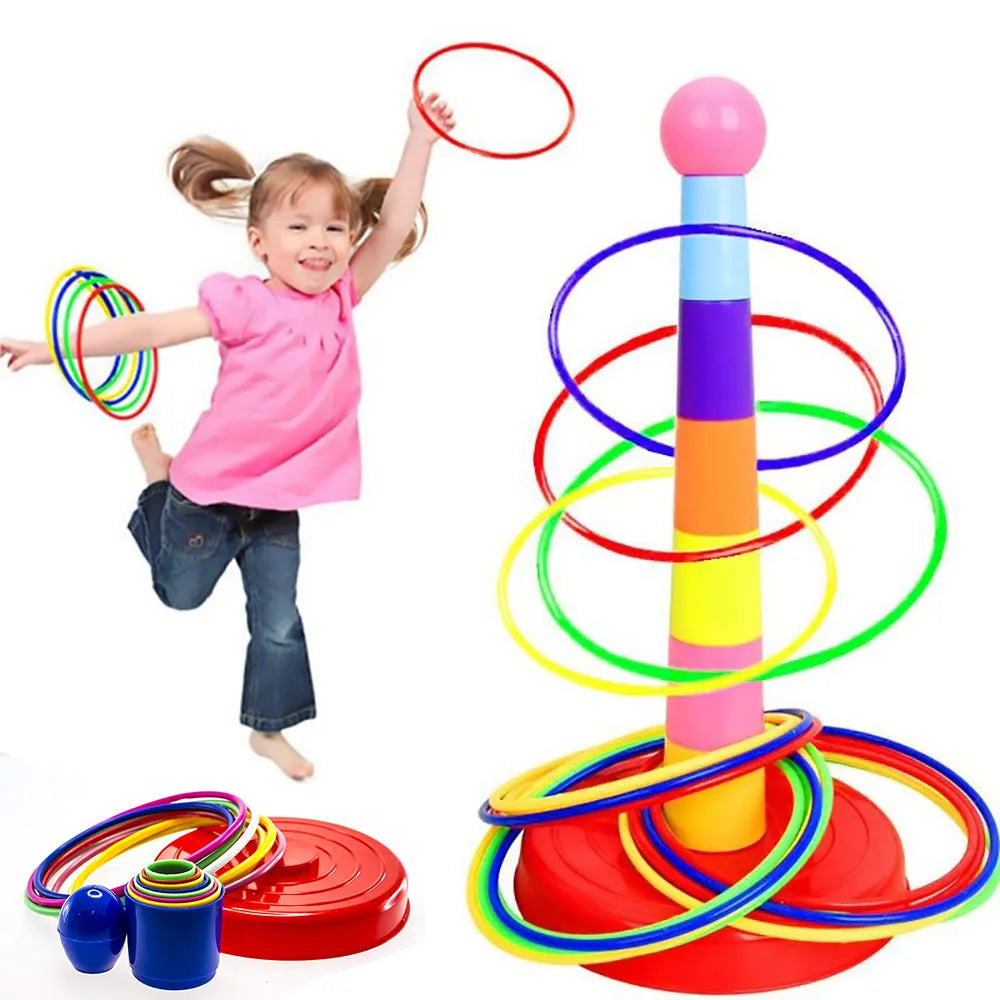 Children Ring Toss Game Set Rainbow – dailywholesale.pk