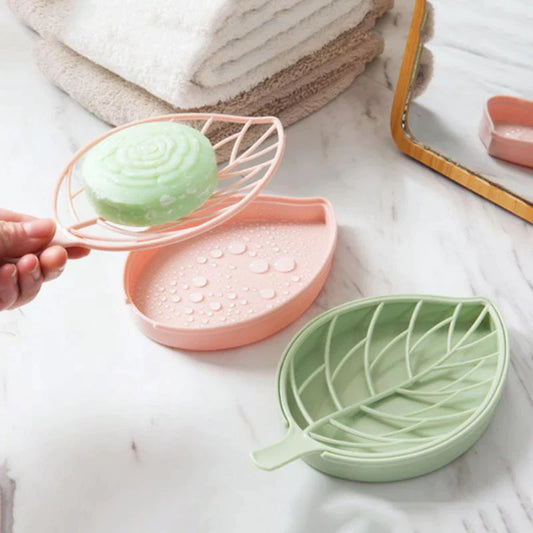 Leaf Shape Soap Holder Non Slip Soap Box