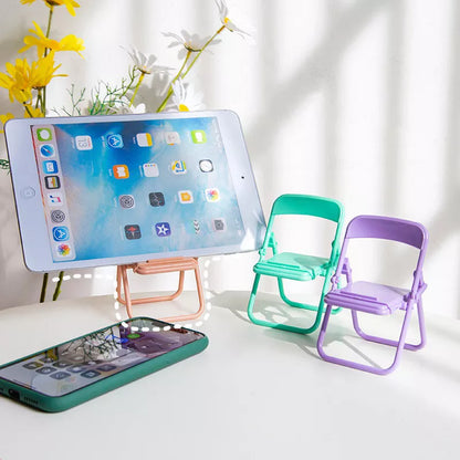 Portable Mini Mobile Phone Stand Desktop Chair