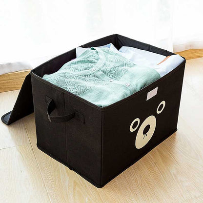 Kids Panda Cartoon Printed Storage Box, Wardrobe and Organizer 
