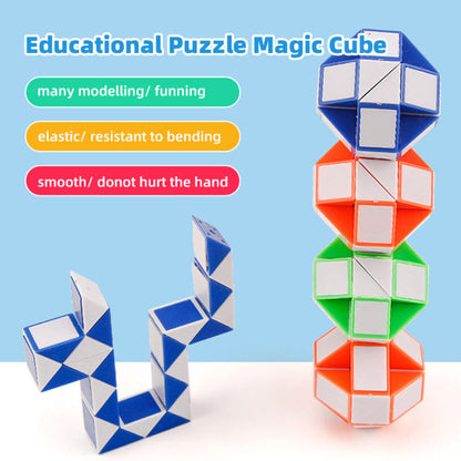 Magic Cube Ruler Kids Toys Segment Puzzle Toys