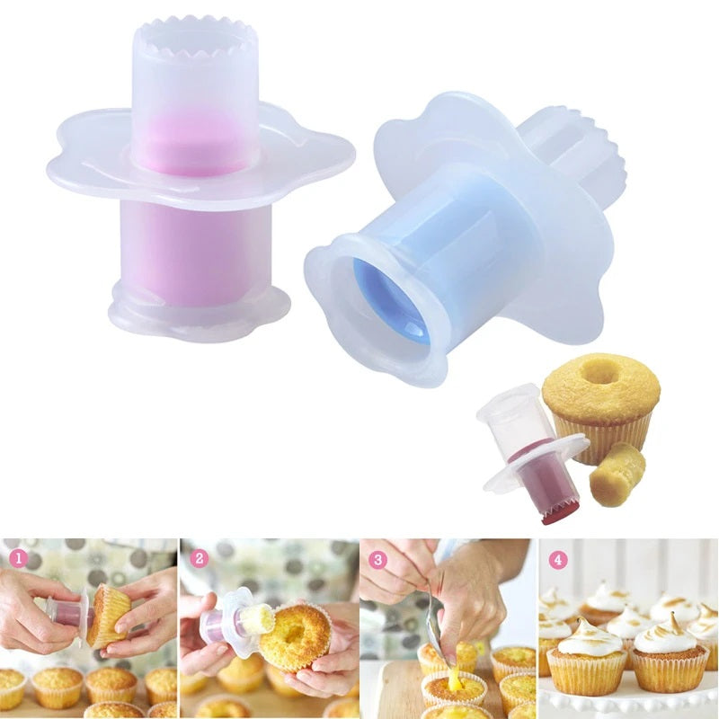 Mini Cupcake Corer Plunger Muffin Cake Hole Digger Bread  Decorating Tools