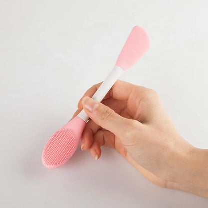 Double-ended Silicone Face Mask Brush Silicone Facial Mud Mask Applicator