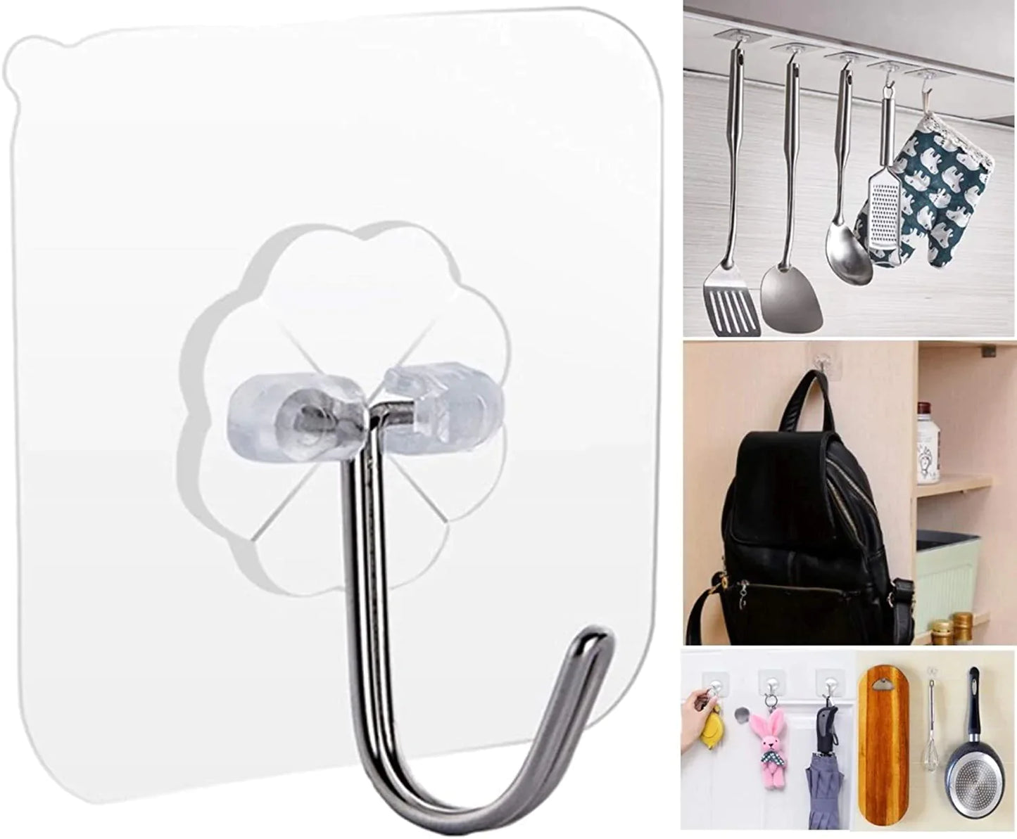 Strong Adhesive Hooks, Home an Wall Decor