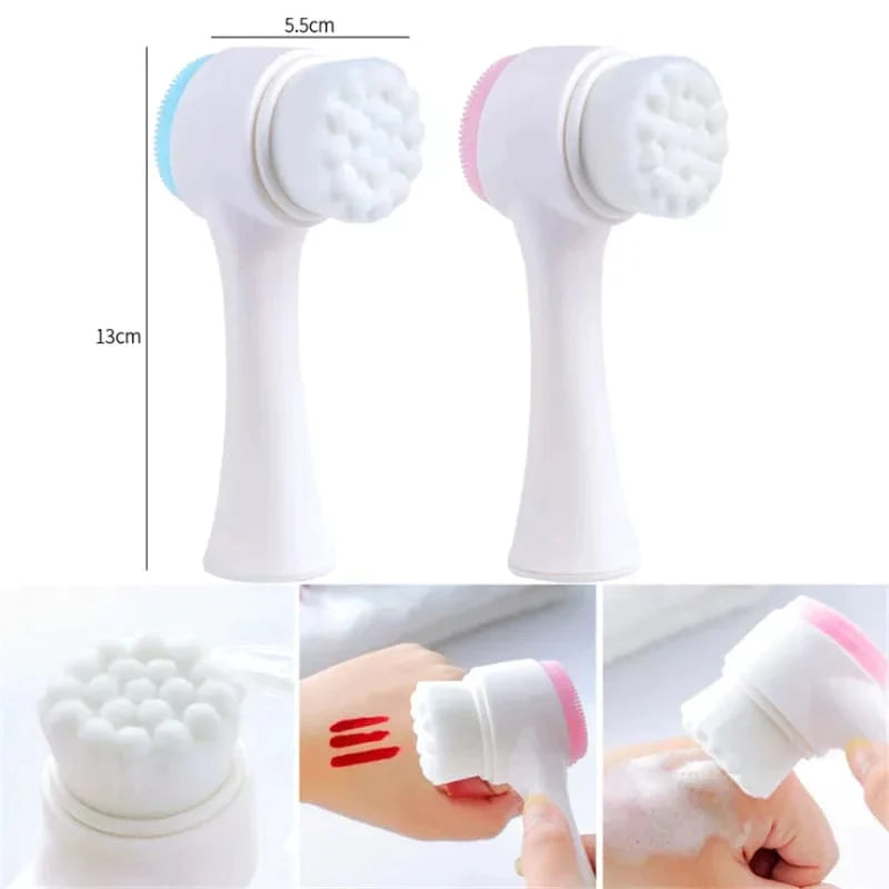 1pcs Double Side Cleansing Facial Brush