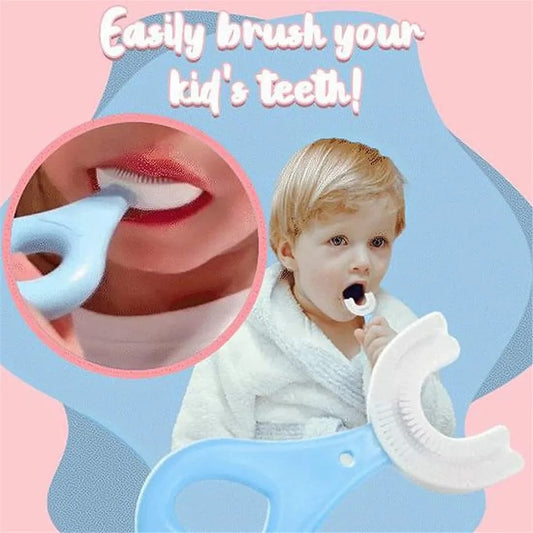 Silicone U-Shaped Baby Toothbrush Pack of 2