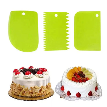 3PCs/Set Baking Pasty Spatula Pastry Dough Cutter Cake Bread Slicer Tools