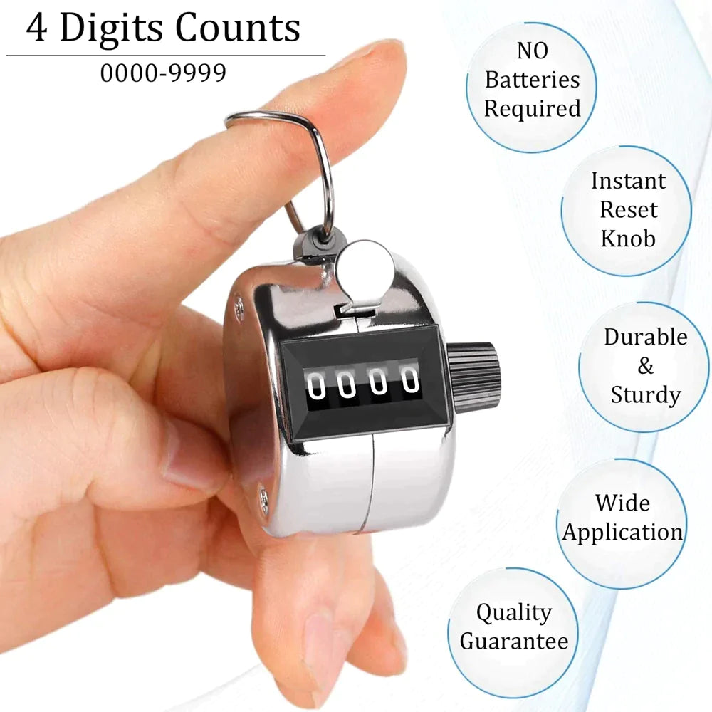 Mini Mechanical Digital Golf Clicker Manual Palm Counter Tasbeeh