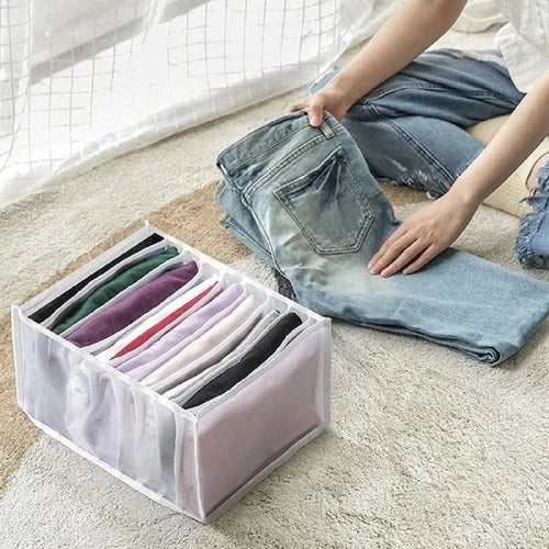 1pc 7 Grid Pants Organizer Storage Box