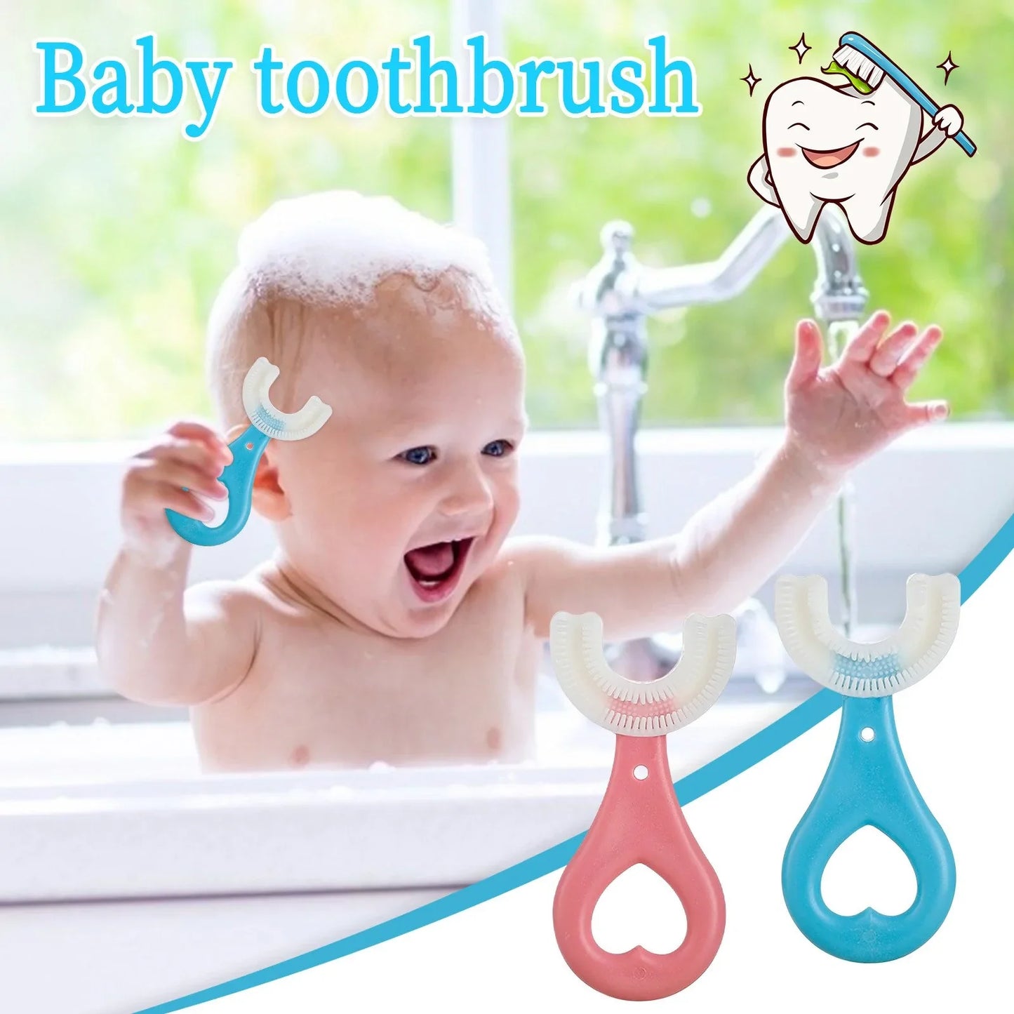 Silicone U-Shaped Baby Toothbrush