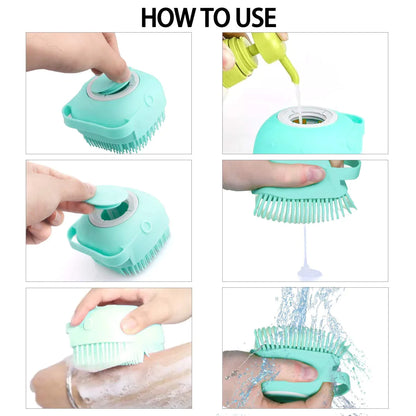 Silicone Bath Brush Hair Washing Comb