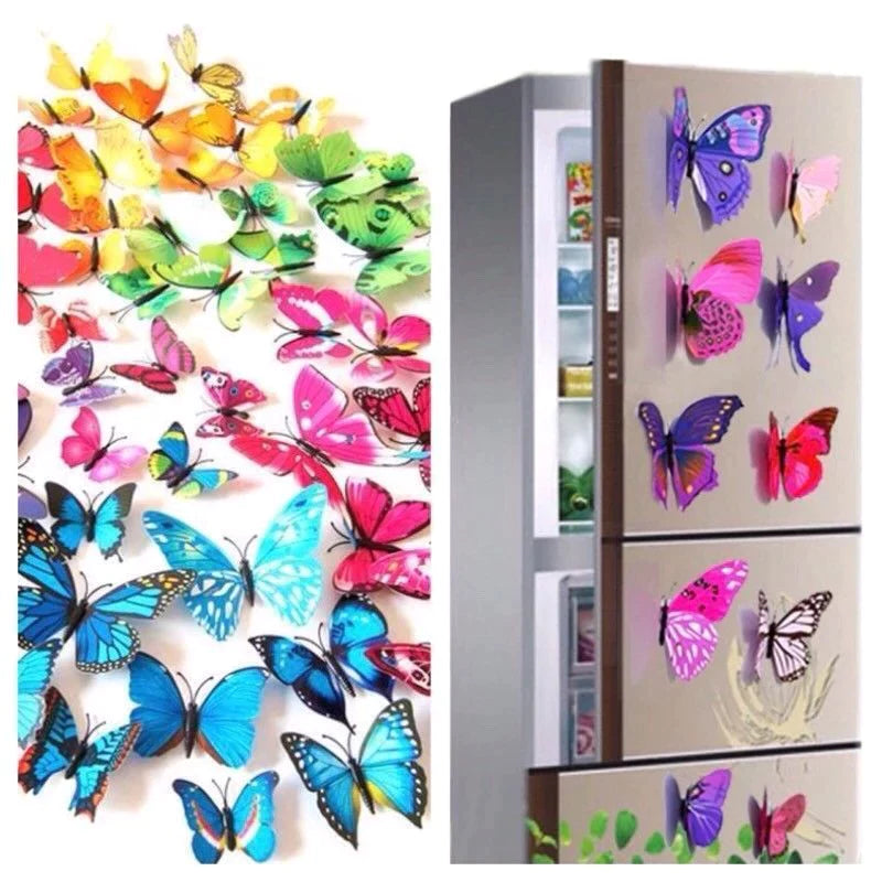 12Pcs Magnet Butterflies Stickers