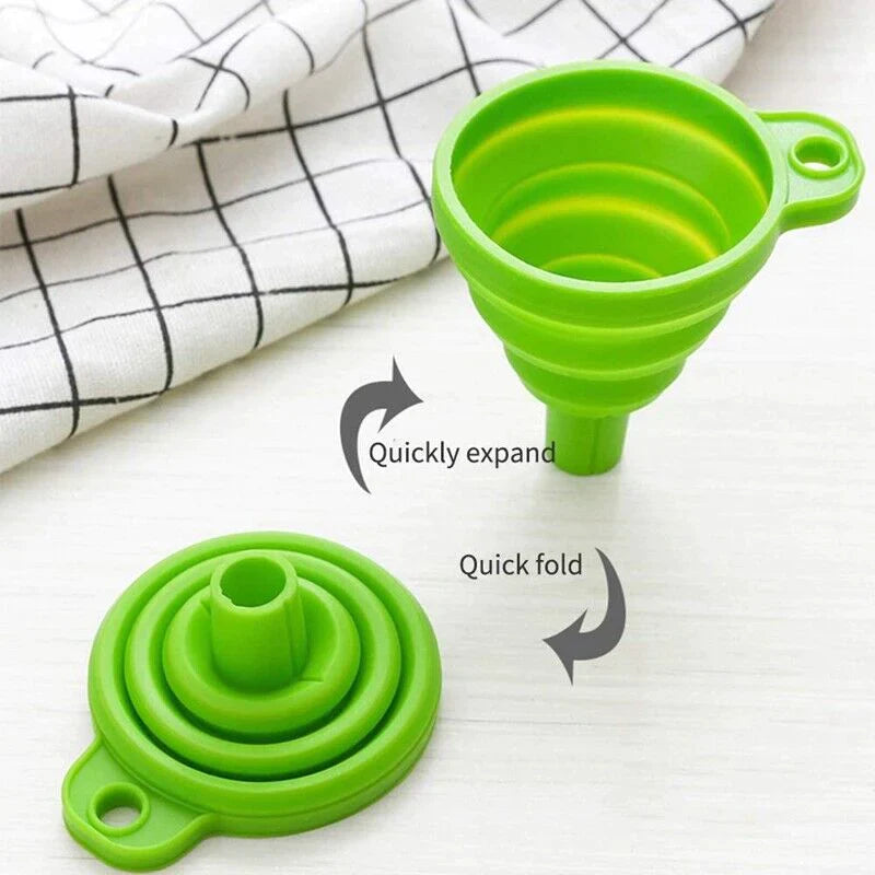 Collapsible Silicone Foldable Funnel